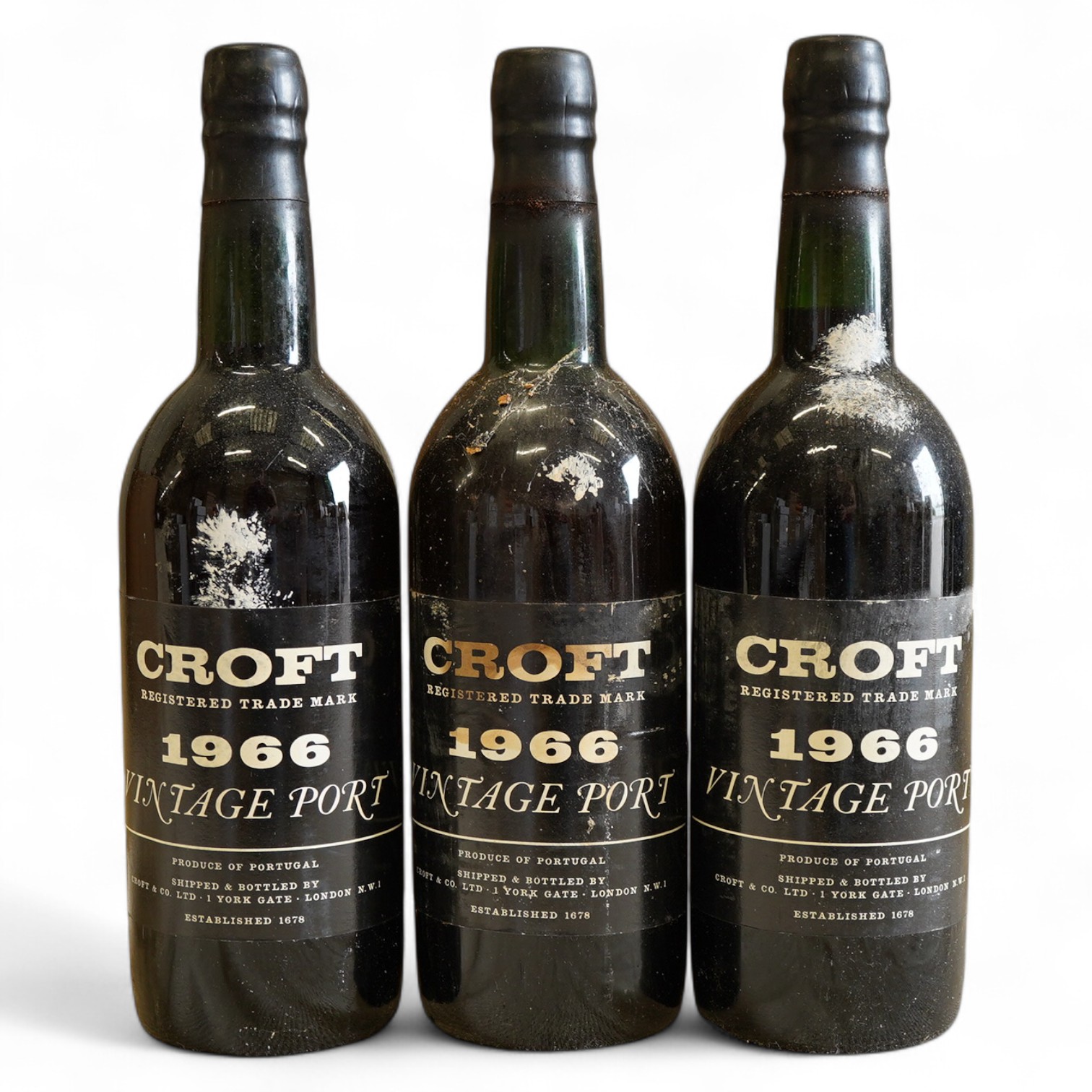 Eleven bottles of 1966 Crofts vintage port